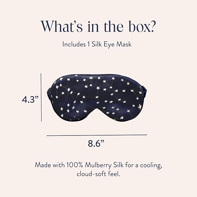Brooklinen Silk Eye Mask for Sleeping – Celestial Blue, 100% Mulberry Silk - Image 2