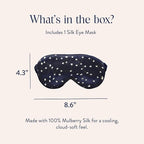 Brooklinen Silk Eye Mask for Sleeping – Celestial Blue, 100% Mulberry Silk - Image 2