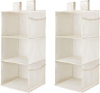 MAX Houser 3-Shelf Hanging Closet Organizers, Collapsible Closet Hanging Shelves - Image 8