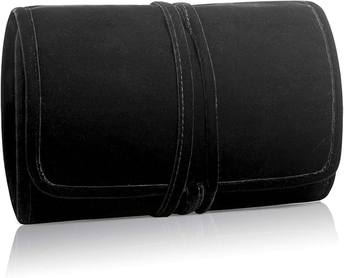 Teamoy Velvet Travel Jewelry Roll, Jewelry Storage Bag Organizer - Image 8