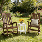 Outdoor Rocking Chair Set of 2 (Dark Brown / 2 pack)