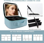 Travel Makeup Bag for Women and Makeup Artists Cosmetic Organizer Large Makeup - Image 2