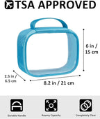 Moyad TSA Approved Clear Toiletry Bag, 3 Pack Quart Size 3-1-1 Liquids Pouch - Image 2