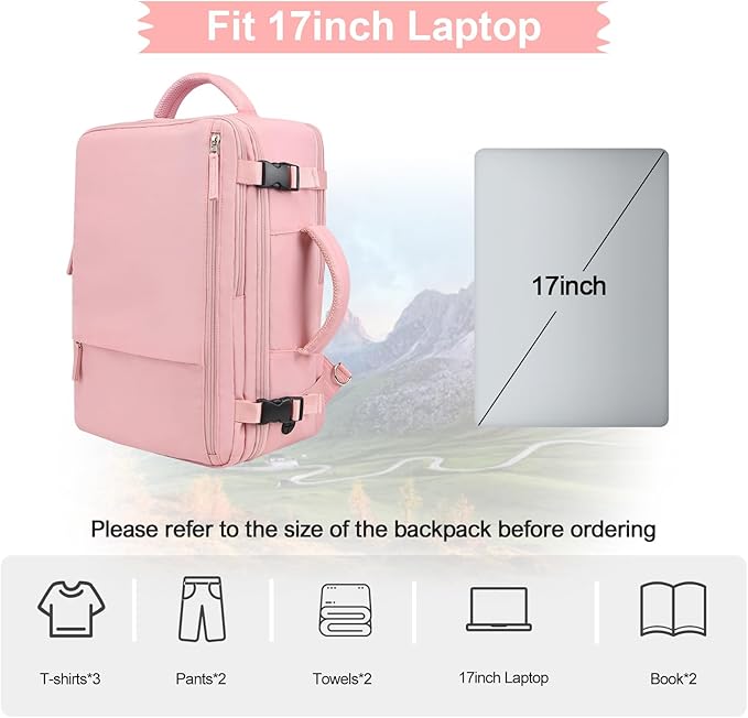 Hanples Carry on Travel Backpack - Image 4