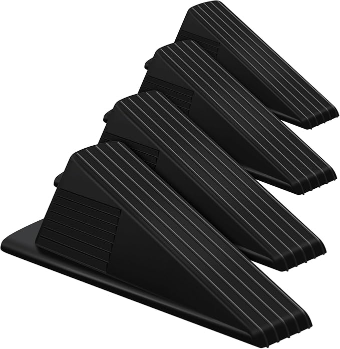 Frienda 4 Pcs Jumbo Door Stoppers Heavy Duty Door Stopper Tall up to 2inch Tall by Frienda