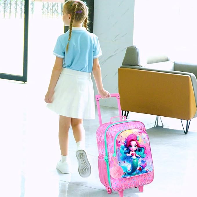 Kids Luggage for Boys Girls, Toddler Rolling Travel Carry on Suitcase - Image 7