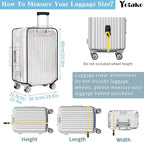 Yotako Clear PVC Suitcase Cover Protectors 28 Inch Luggage Cover - Image 5