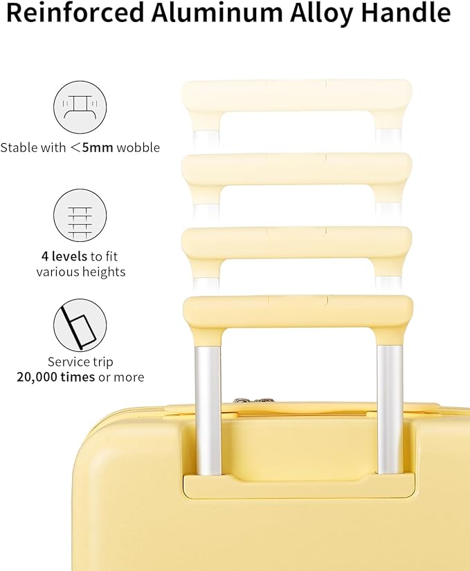 aji Expandable Top Open 26 Inch Checked Luggage - Image 7