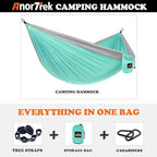 Camping Hammock, Super Lightweight Portable Parachute Hammock - Image 4