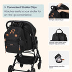 BabbleRoo Extra Large Diaper Bag Backpack, Expandable Baby Bag - Image 6