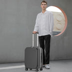 mixi Carry On Luggage, Travel Rolling Luggage Aluminum Frame PC Hardside - Image 2