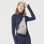 7L Sling Bag for Women Men Leather Small Sling Backpack Daypack Anti Theft - Image 2