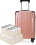 Merax Carry on Luggage Set, 20 Inch Hardshell ABS Suitcase by Merax