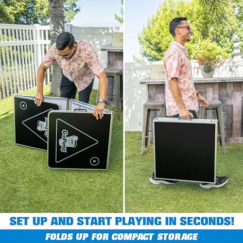 8 Foot Portable Beer Pong (8-Feet / Black)