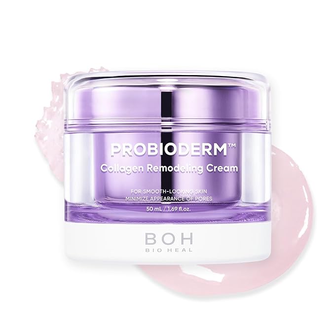 BIOHEAL BOH Probioderm™ Collagen Remodeling Cream 1.69 fl oz (50 ml) | Pore Tightening Cream with 150,000 Collagen Capsules for Firmness & Smooth Texture | Lightweight Moisturizer for Flawless Skin