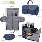 Convertible Garment Bag with Toiletry Bag, Modoker Carry on Garment Duffel Bag - Image 2