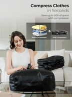 Vacuum Bags for Travel with Wireless Pump, 180° Open Zipper, IP67 Waterproof - Image 3