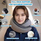 Travel Neck Pillow for Airplane, Memory Foam Travel Neck Pillow, Adults turtle - Image 3