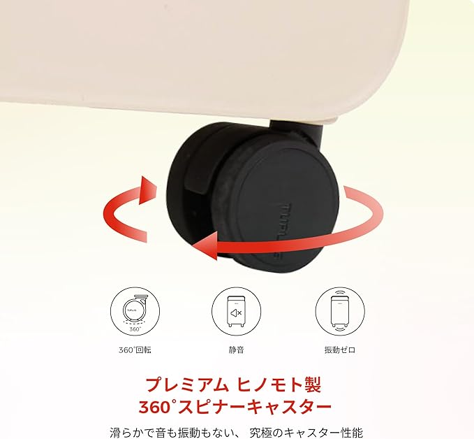 TUPLUS 24” Checked Hardside Luggage Lightweight ABS Travel Suitcase - Image 4