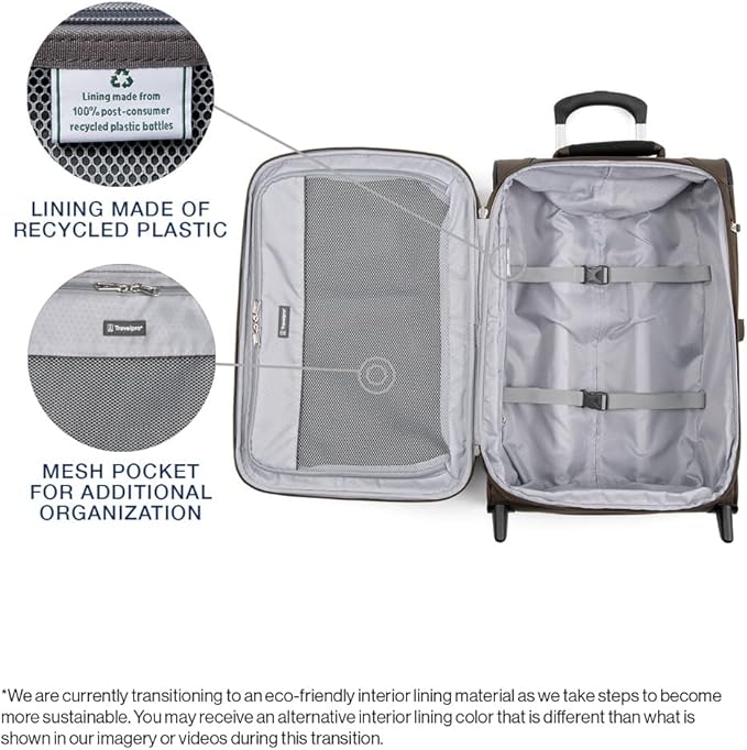 Travelpro Maxlite 5 Softside Expandable Upright 2 Wheel Carry on Luggage - Image 3