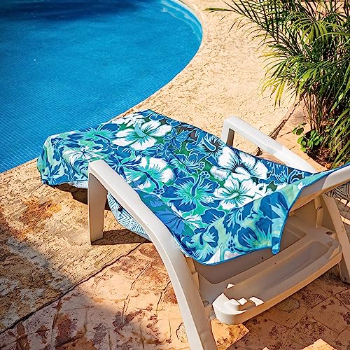 Quick Dry Microfiber Beach Towel (Hibiscus / Extra Large 78x35")