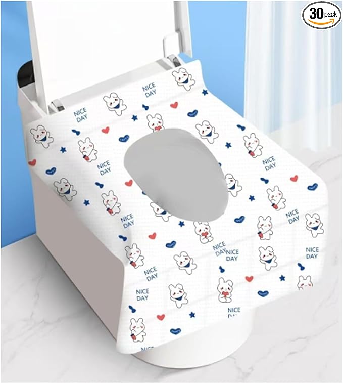Disposable toilet seat cover, 30 pieces of oversized waterproof toilet seat by sealjoyousWelcometoyour