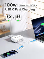 165W USB C Charger Block, 6 Port Multi USB-C Charging Station, 100W PD Fast - Image 5