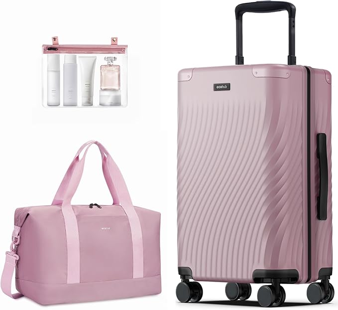 ECOHUB Hardside Expandable Carry On Luggage, Lightweight Small Hardshell Travel by ECOHUB