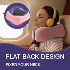 napfun Neck Pillow for Traveling, Upgraded Travel Neck Pillow for Airplane 100% - Image 4