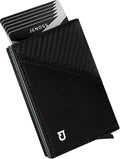 Jenoss Smart Wallet For Men: Full Grain Leather, Handcrafted, Slide Metal Pop by Jenoss-FinestSmartWallet