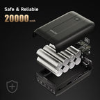 imuto 100w Power Bank, 20000mAh 4-Output Laptop Portable Charger, Fast Charging - Image 8