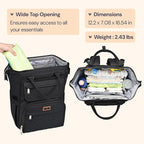 BabbleRoo Diaper Bag Backpack, Stroller Straps & Pacifier Case, Unisex Stylish - Image 3