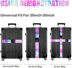 Luggage Straps for Suitcases TSA Approved-2 Pack Bright Personalized Luggage - Image 4