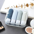 Travel Bottles for Toiletries (3 Ounces / Grey)