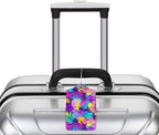 Set of 2 Purple Leaves of Palms Tree Luggage Tags - Image 6