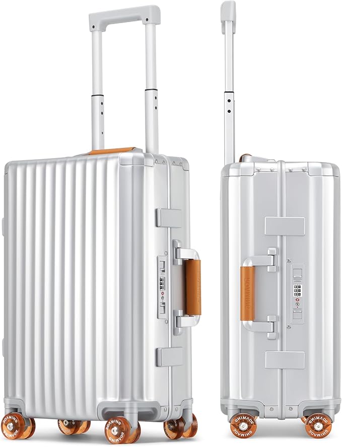 ROAMING 20 Inch Carry-On Luggage Durable All Aluminum Hardshell Suitcase by ROAMING