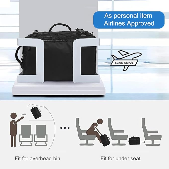 Hanples Travel Backpack for Women Men, Large Carry On Person Item Luggage - Image 4