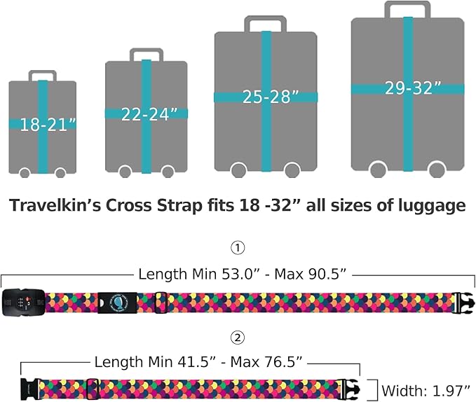 Travelkin Luggage Straps TSA Approved - Image 7