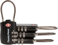 4 Pack TSA Approved Travel Combination Cable Luggage Locks by TravelMore