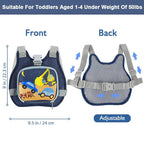 Accmor Toddler Harness Leash + Reflective Anti Lost Wrist Link, Cute Car Kids - Image 3