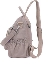 MINTEGRA Women Shoulder Backpack Multi-Pocket Nylon Purse Large Capacity - Image 3