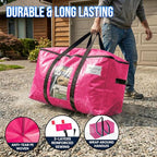 2 Pack Pink Extra Large Moving Bags (Pink / 2 Large)