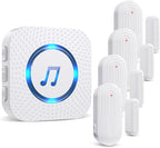 Sanjie Door Chime, Wireless Door Chimes When Door Opens Entry Alarm by SANJIEGuardSecurity