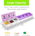 Extra Large Weekly Pill Organizer 2 Times a Day - Image 2