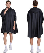 Cloak raincoat Unisex poncho Adult hooded men and women - Image 2