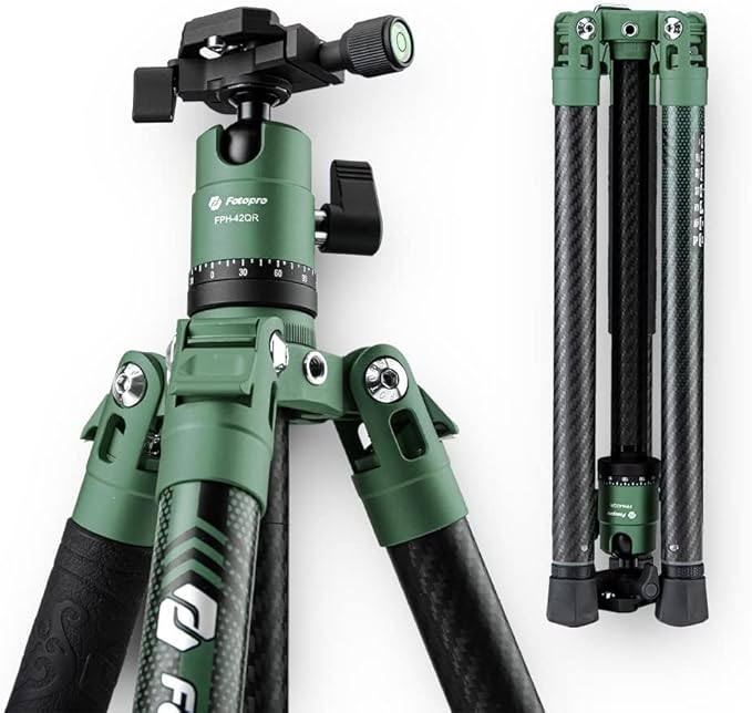 Fotopro 62 Inch Carbon Fiber Tripod by Fotopro