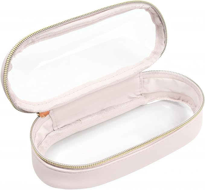 Clear Makeup Bag Small, TSA Approved Portable Toiletry Bag by FFpaw