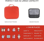 Makeup Bag with Led Mirror, Travel Makeup Organizer with 3 Color Setting & 10X - Image 2