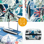 Travelkin Suitcase Covers For Luggage Tsa Approved Luggage Covers Protector (Stamp / M)