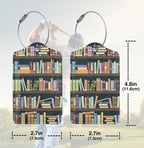 2 Pack Luggage Tags for suitcases Cute Book Luggage Tag (Book)
